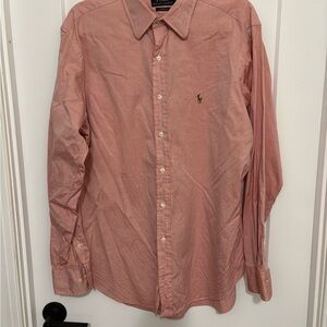 Ralph Lauren Salmon Long-Sleeve Oxford Shirt